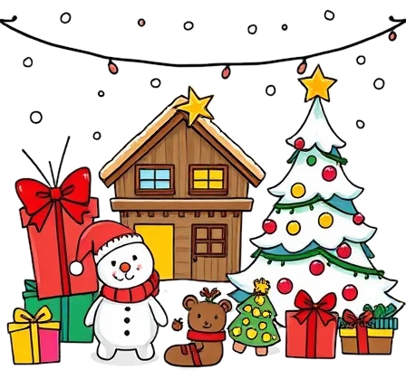 Holidays coloring pages to print